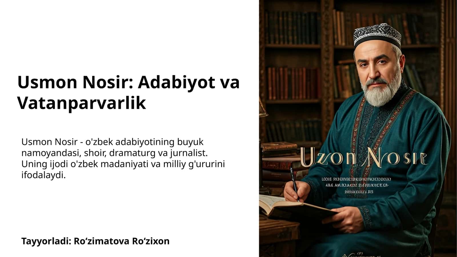 Usmon Nosir: Adabiyot va Vatanparvarlik 1