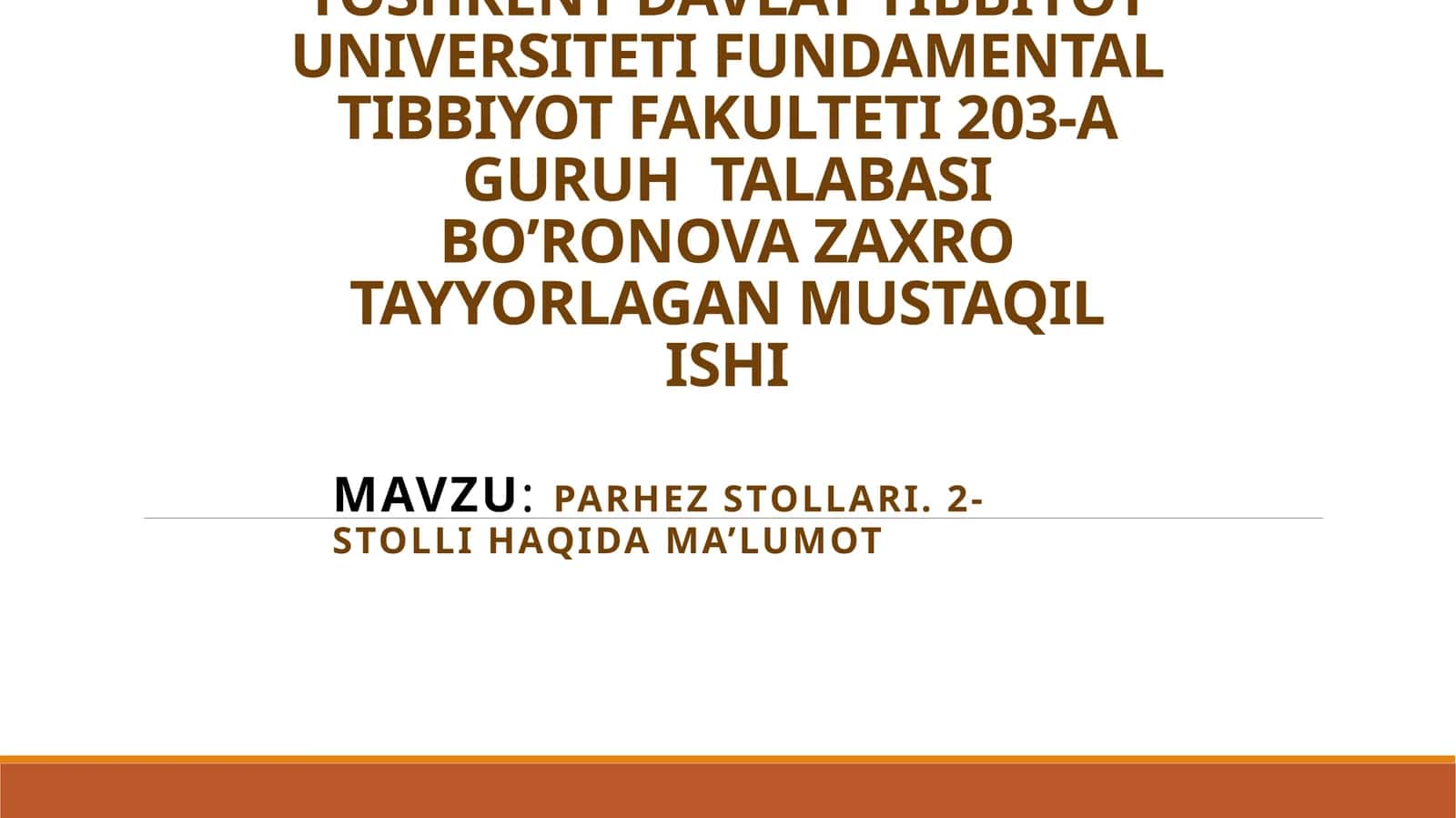 Parhez stollari 1
