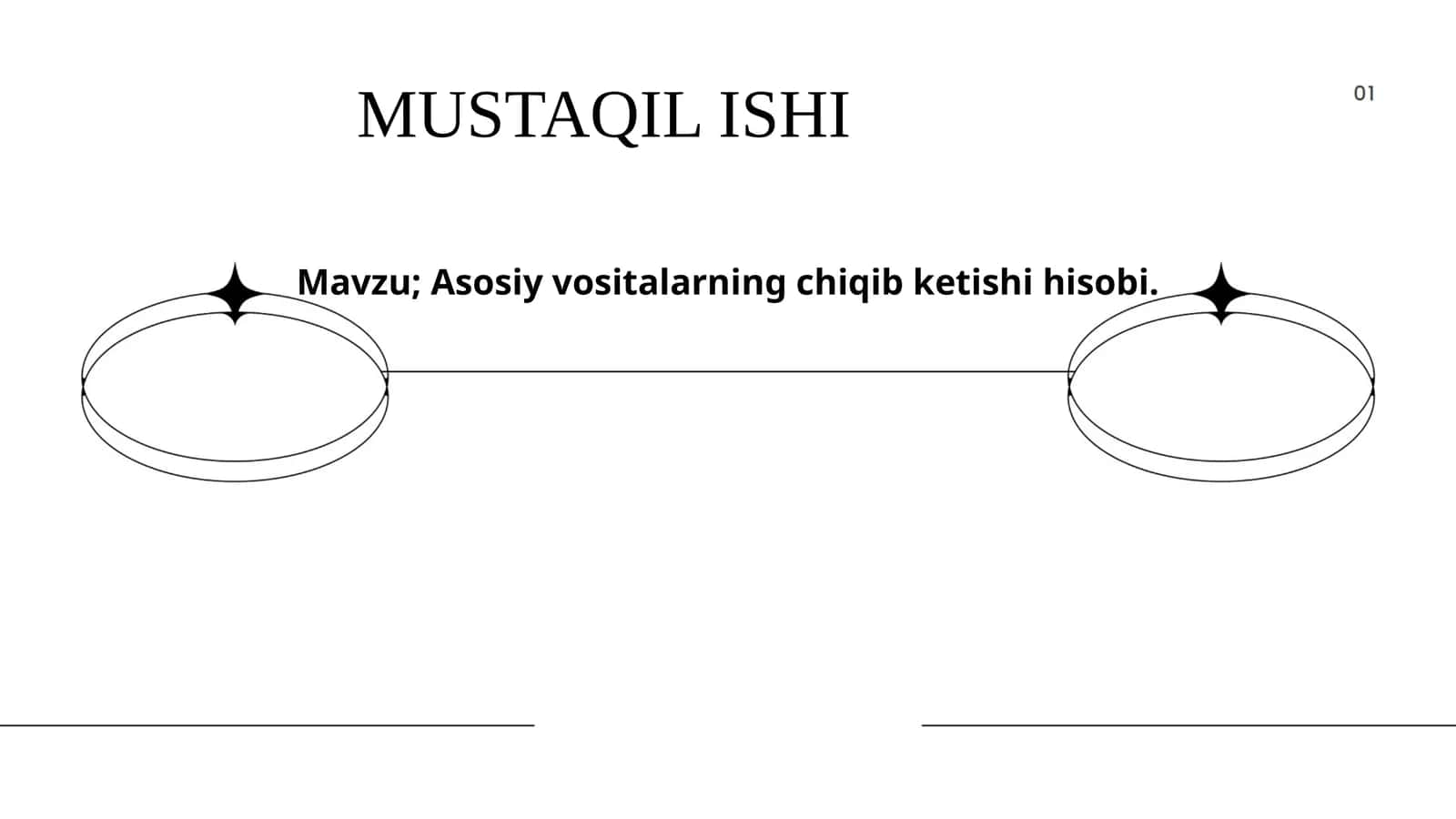Asosiy vositalarning chiqib ketishi hisobi 1