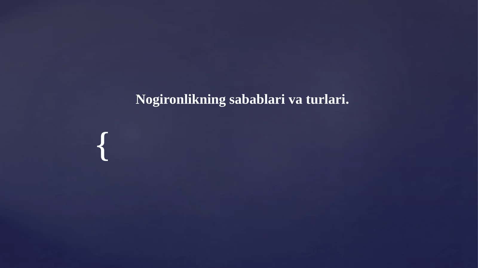 Nogironlikningsabablari va turlari 1