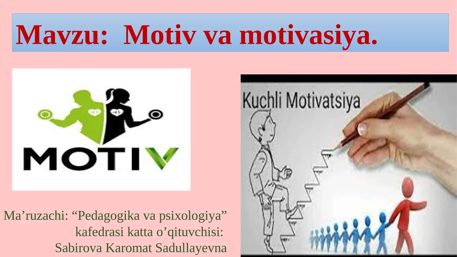 Motiv va motivasiya 1