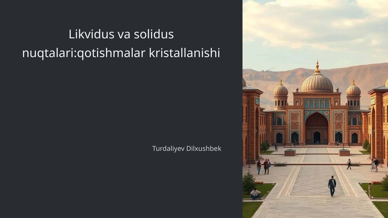 Qotishmalar va ularning turlari 1