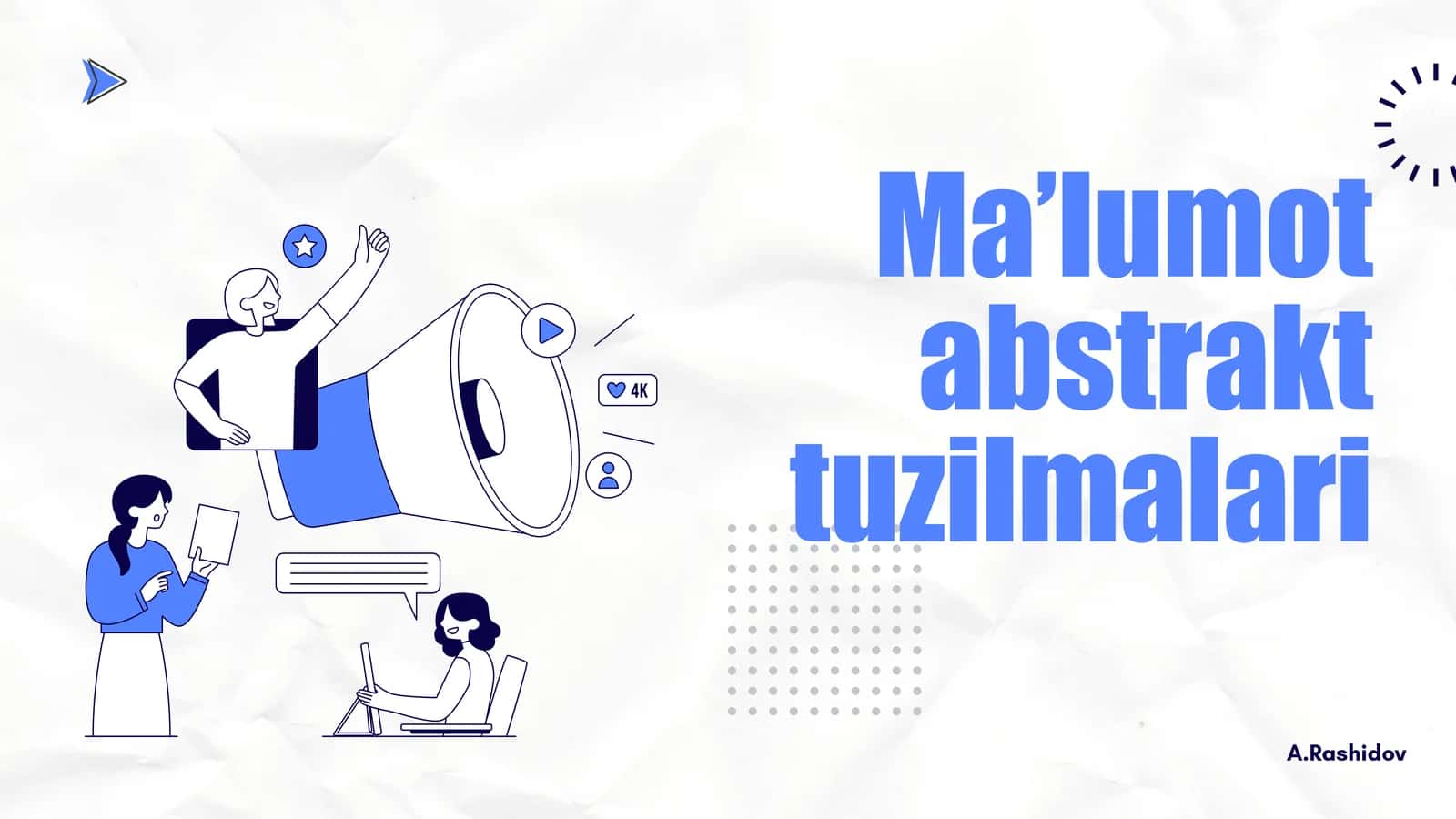 Ma’lumotabstrakttuzilmalari 1