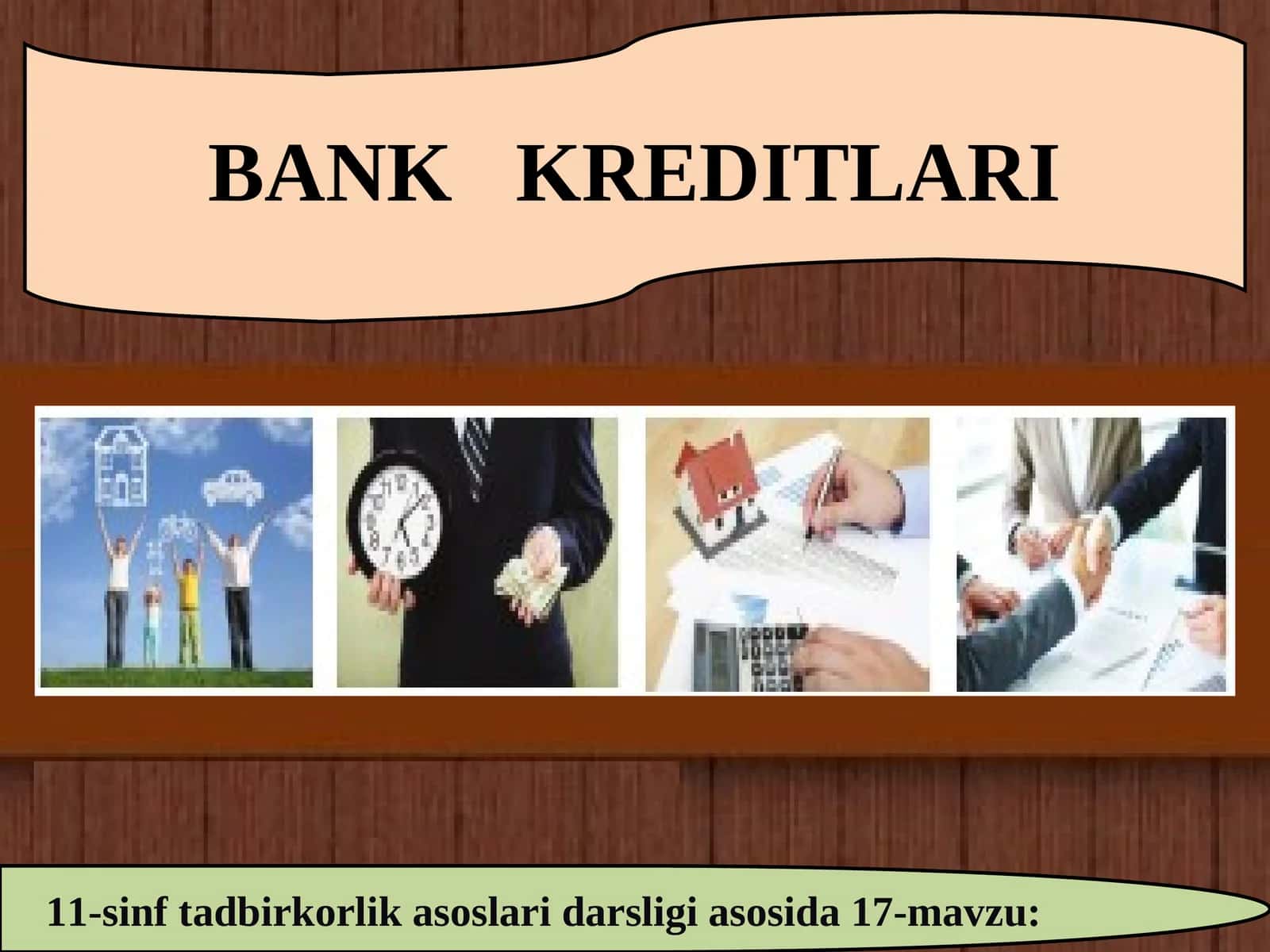 BANK KREDITLARI 1
