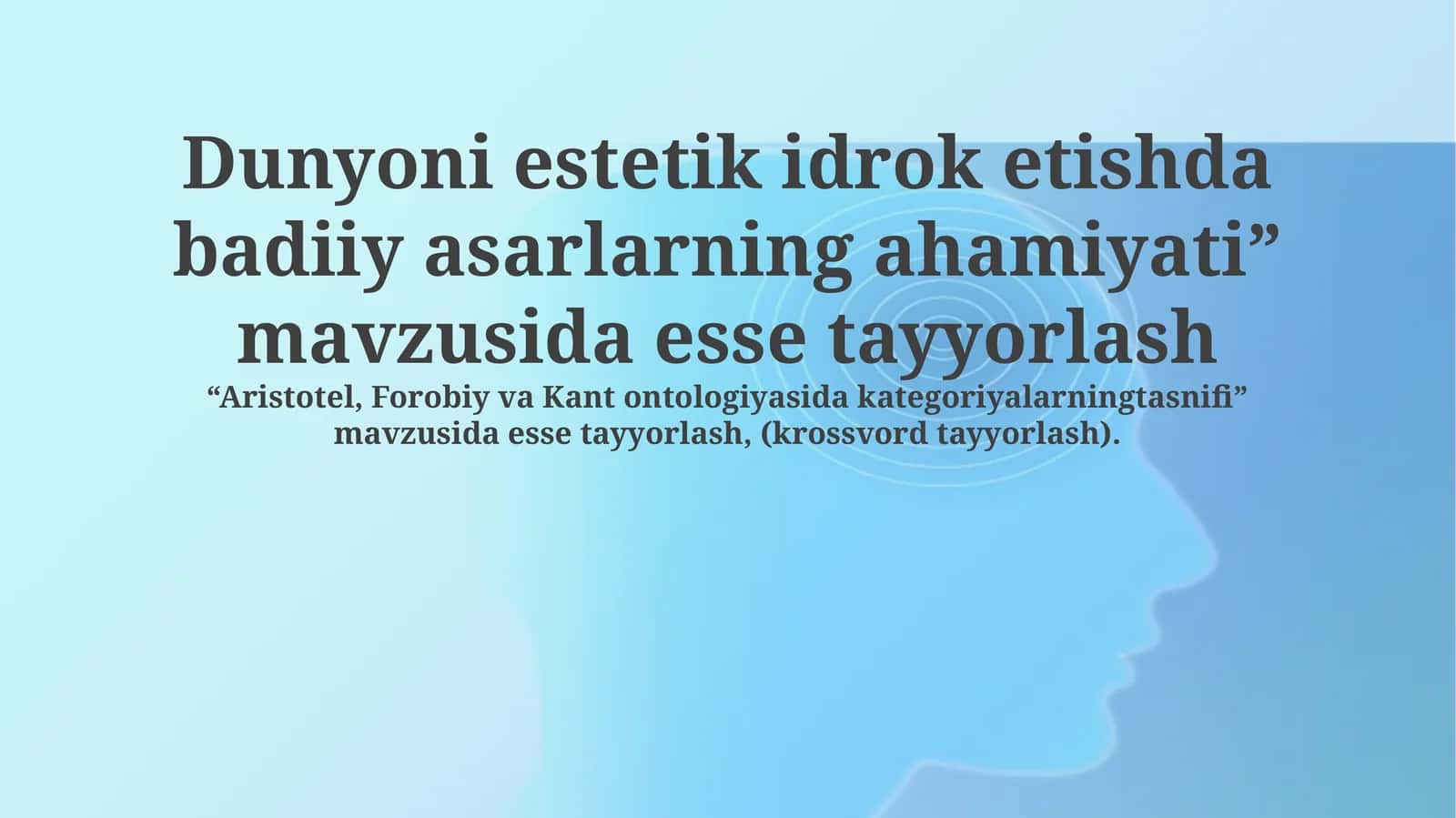 San'at asarlari va estetik idrokning mohiyati 1