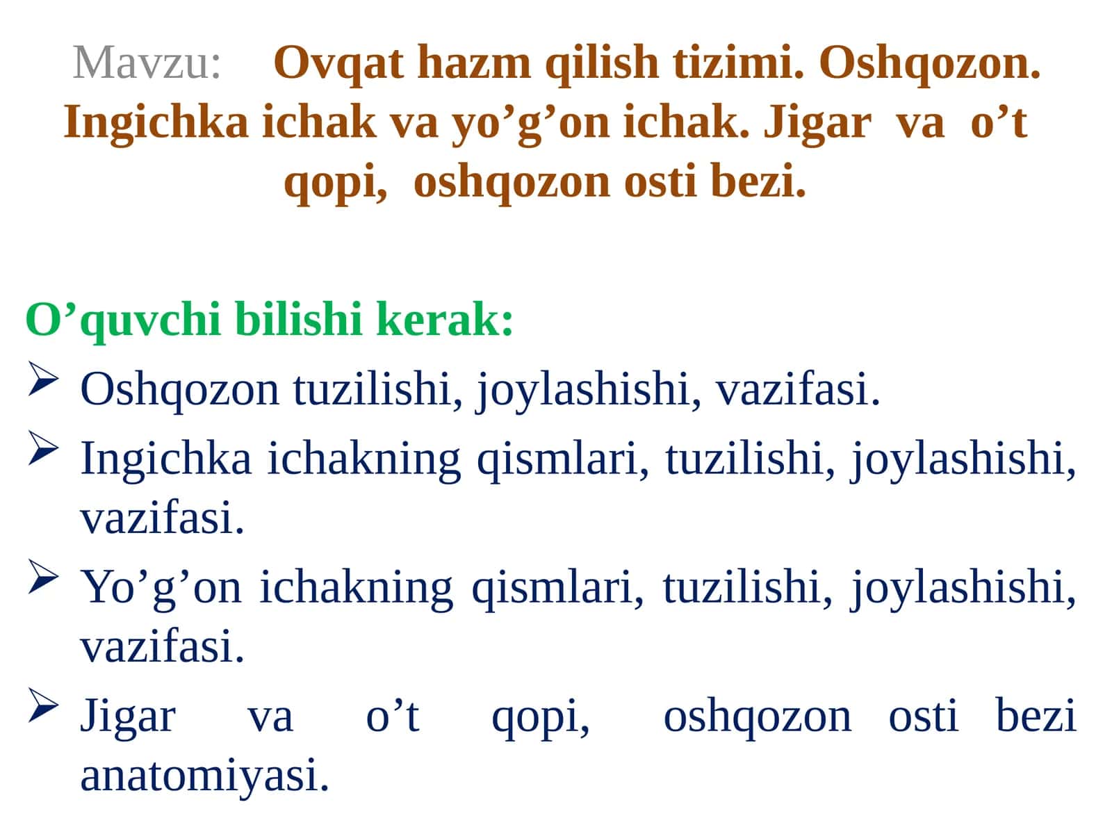 Ovqat hazm qilish tizimi 1