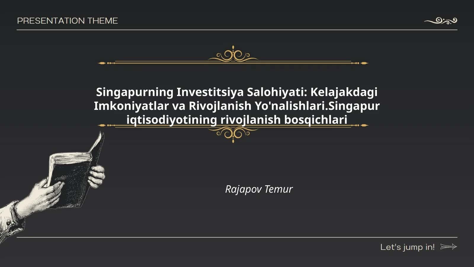 Singapurning Investitsiya Salohiyati: Kelajakdagi Imkoniyatlar va Rivojlanish Yo'nalishlari.Singapur iqtisodiyotining rivojlanish bosqichlari 1