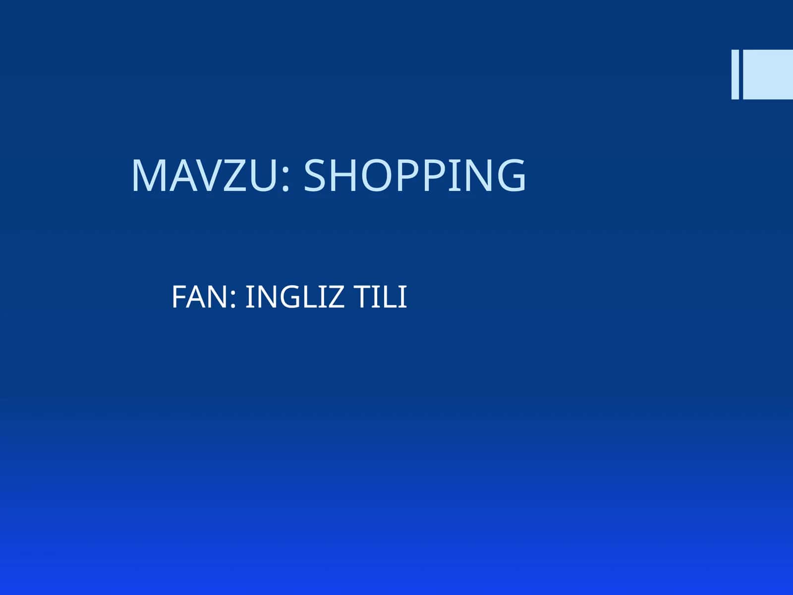 Shopping 1