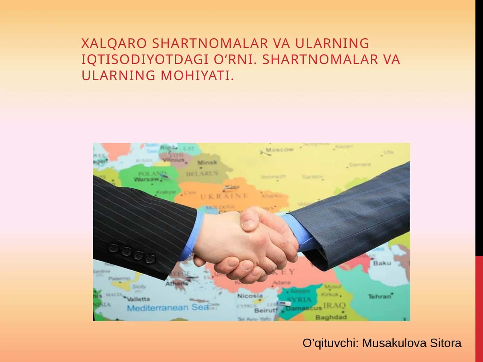 Shartnomalar va ularning iqtisodiyotdagi o‘rni 1