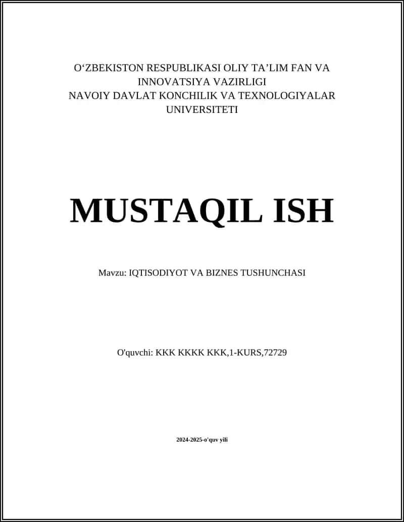 Bozor iqtisodiyoti 1