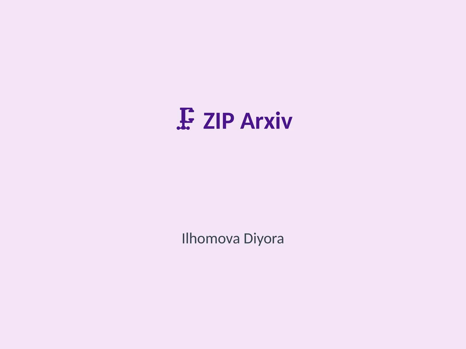 ZIP Arxiv 1
