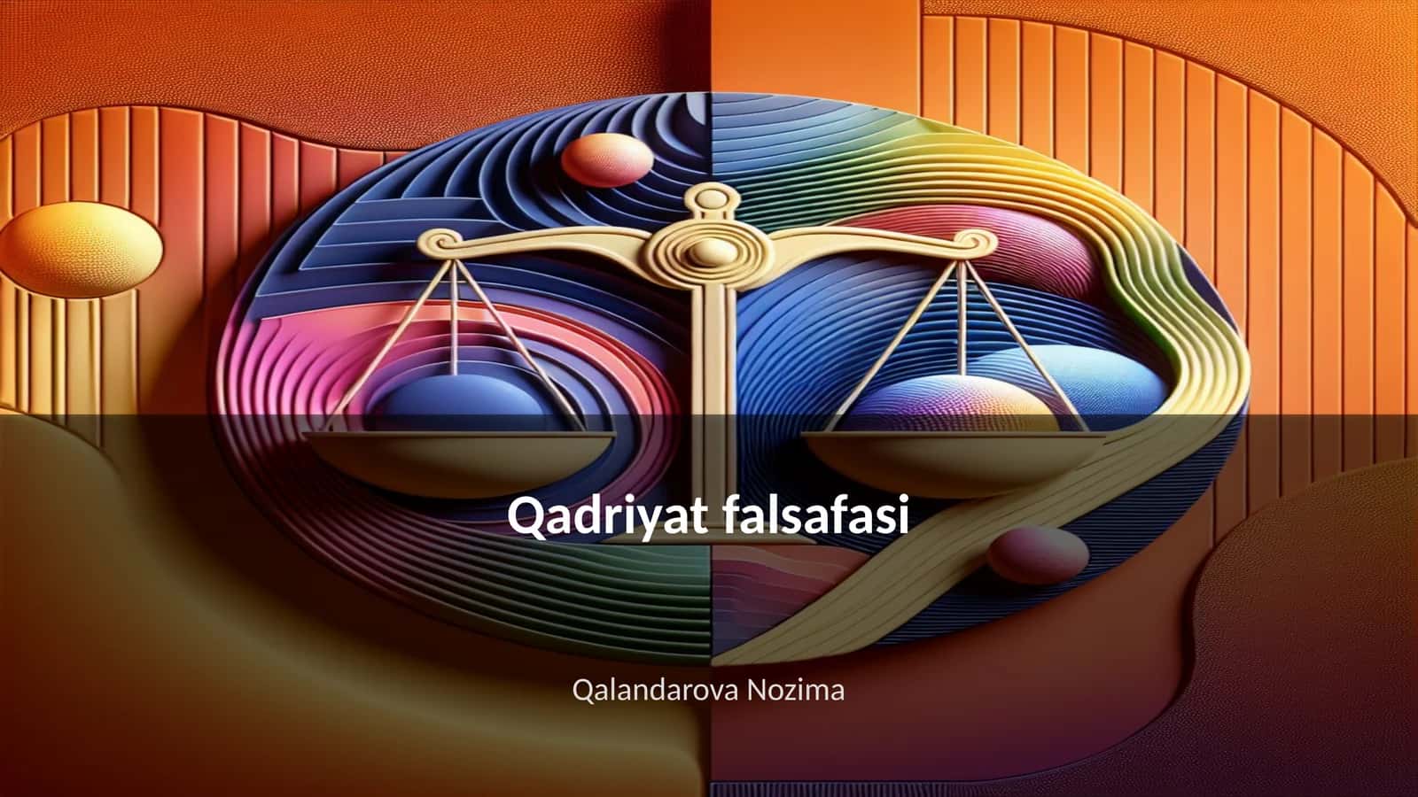 Qadriyat falsafasi 1