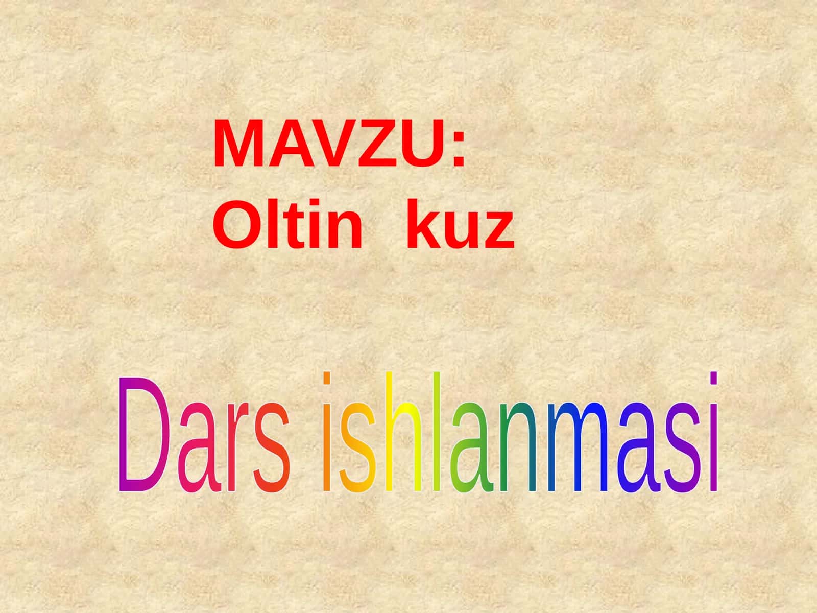 Oltin kuz 1