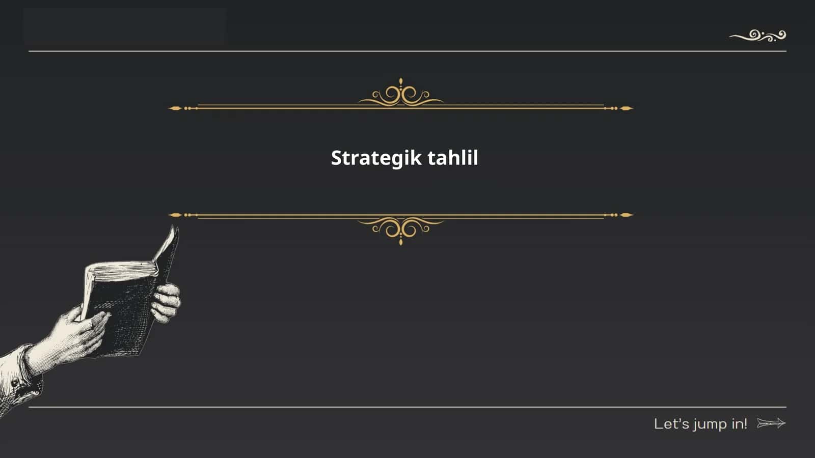 Strategik tahlil 1