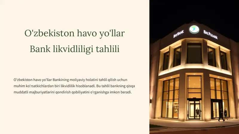O'zbekiston havo yo'llari Banklikvidliligitahlili 1