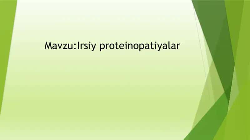 Irsiyproteinopatiyalar 1