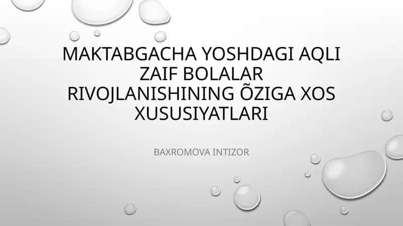 Nutqning rivojlantirish metodikasi 1