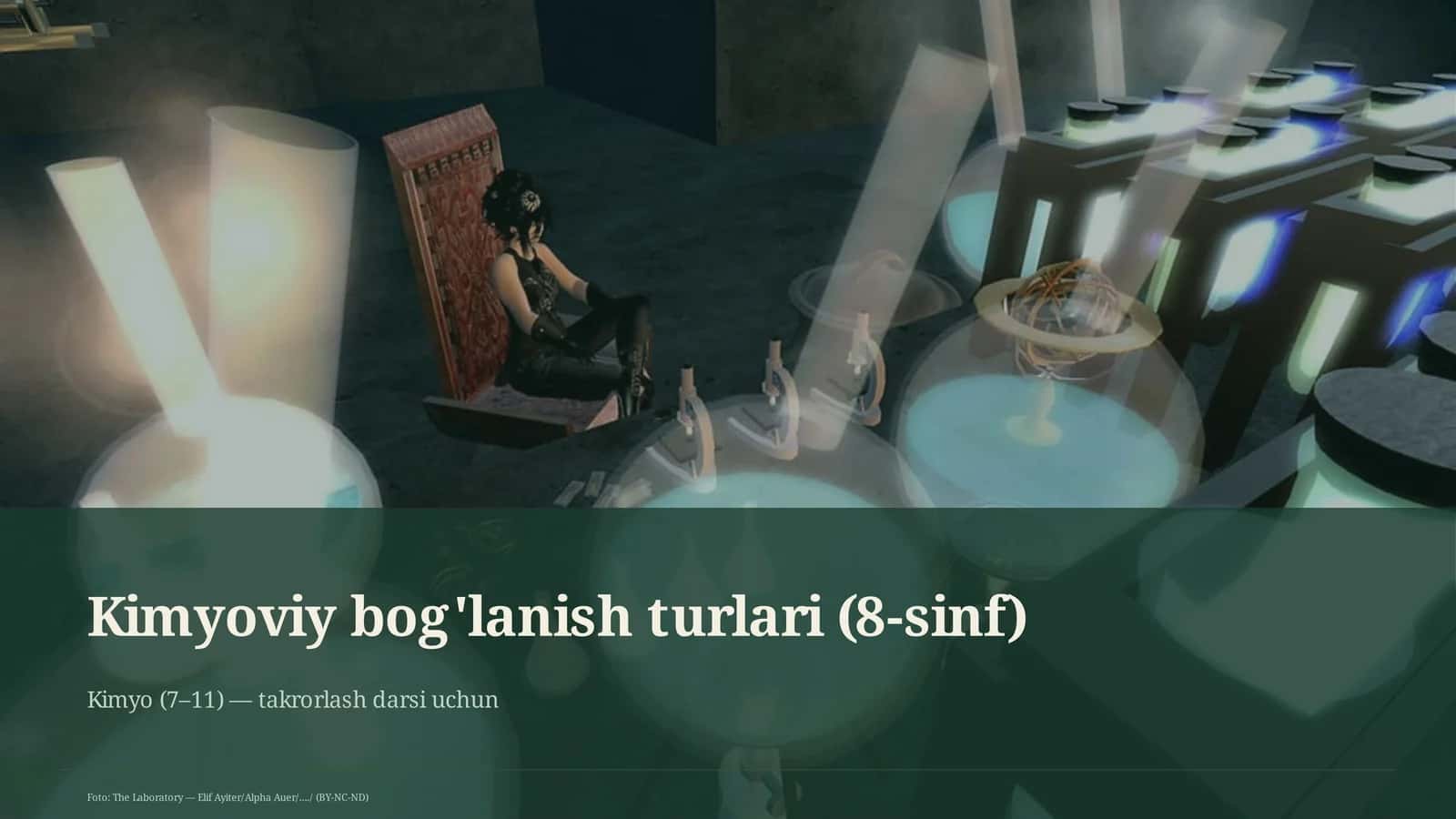 Kimyoviy bog'lanish turlari (8-sinf) 1