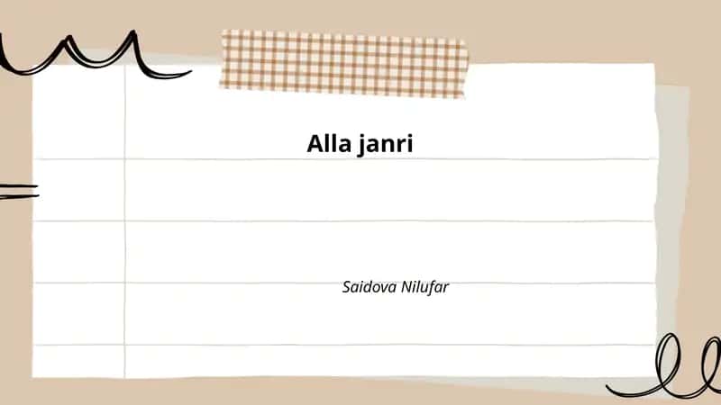 Alla janri 1