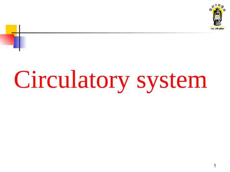 Circulatory system 1