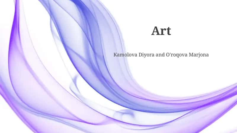 Defining Art: History, Elements, and Principles 1