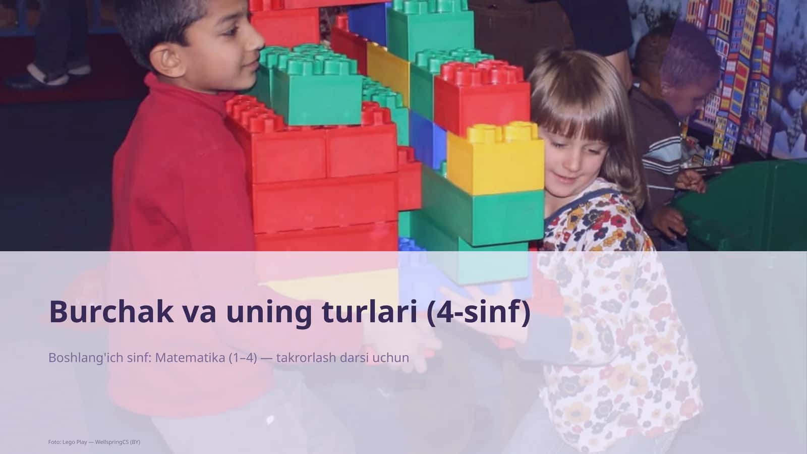 Burchak va uning turlari (4-sinf) 1