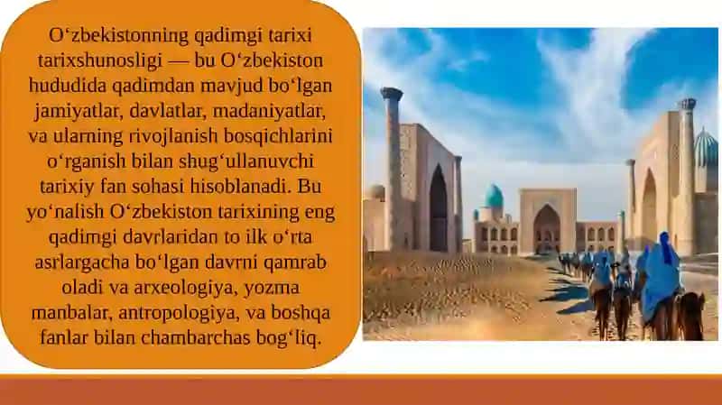 O‘zbekistonning qadimgi tarixi 1