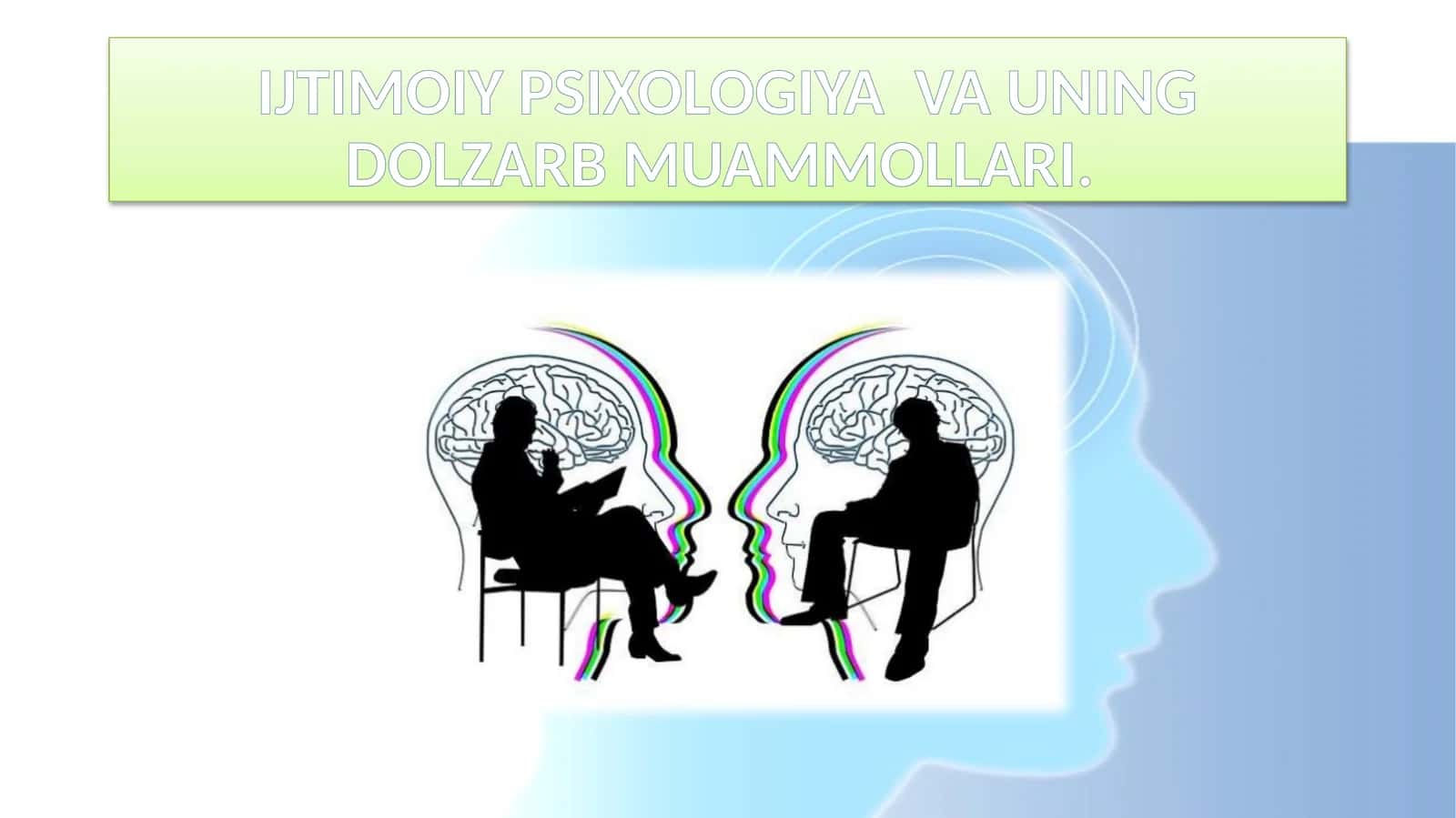 IJTIMOIY PSIXOLOGIYA VA UNING DOLZARB MUAMMOLLARI 1