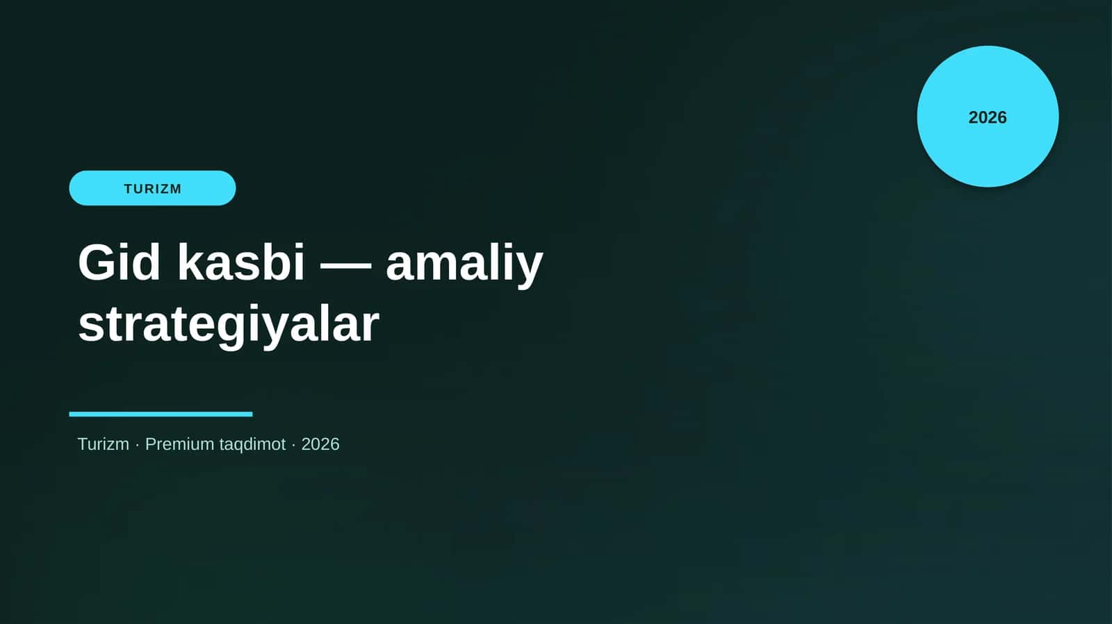 Gid kasbi — amaliy strategiyalar 1