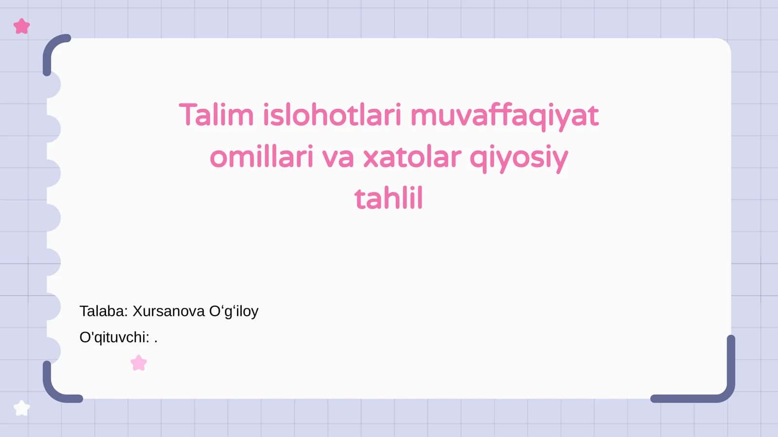 Talim islohotlari muvaffaqiyat omillari va xatolar qiyosiy tahlil 1