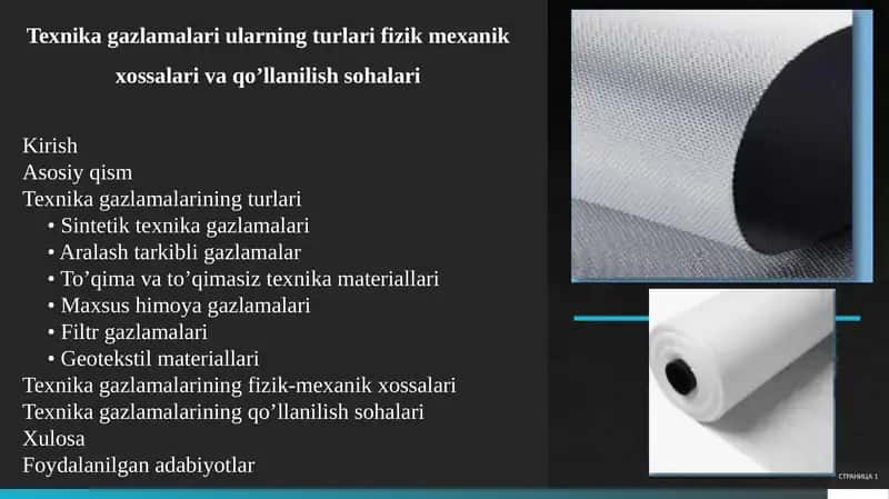 Texnikagazlamalariularningturlari 1