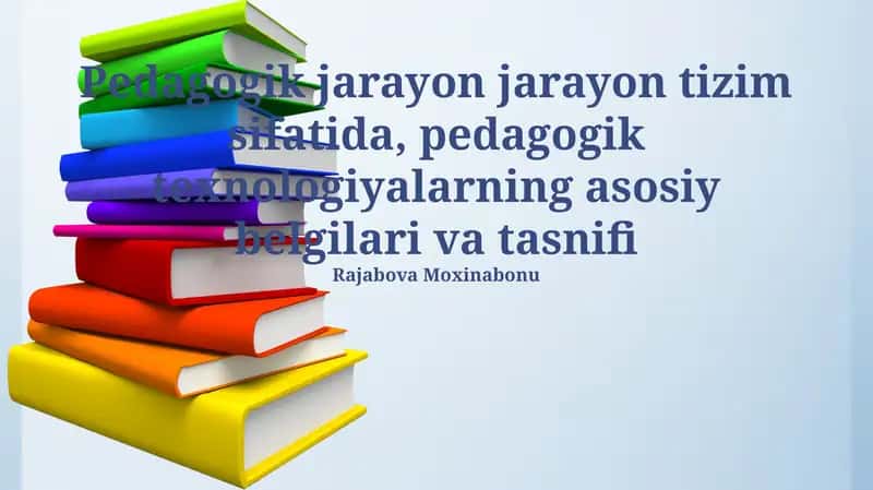 Pedagogik texnologiyalar 1