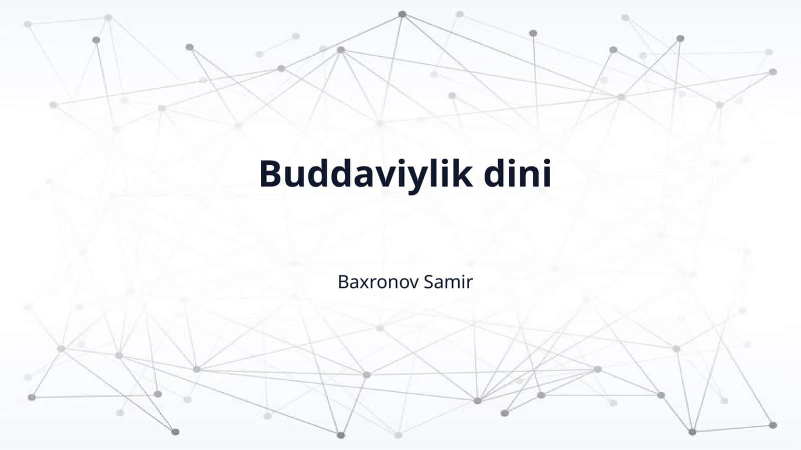 Buddaviylik dini 1