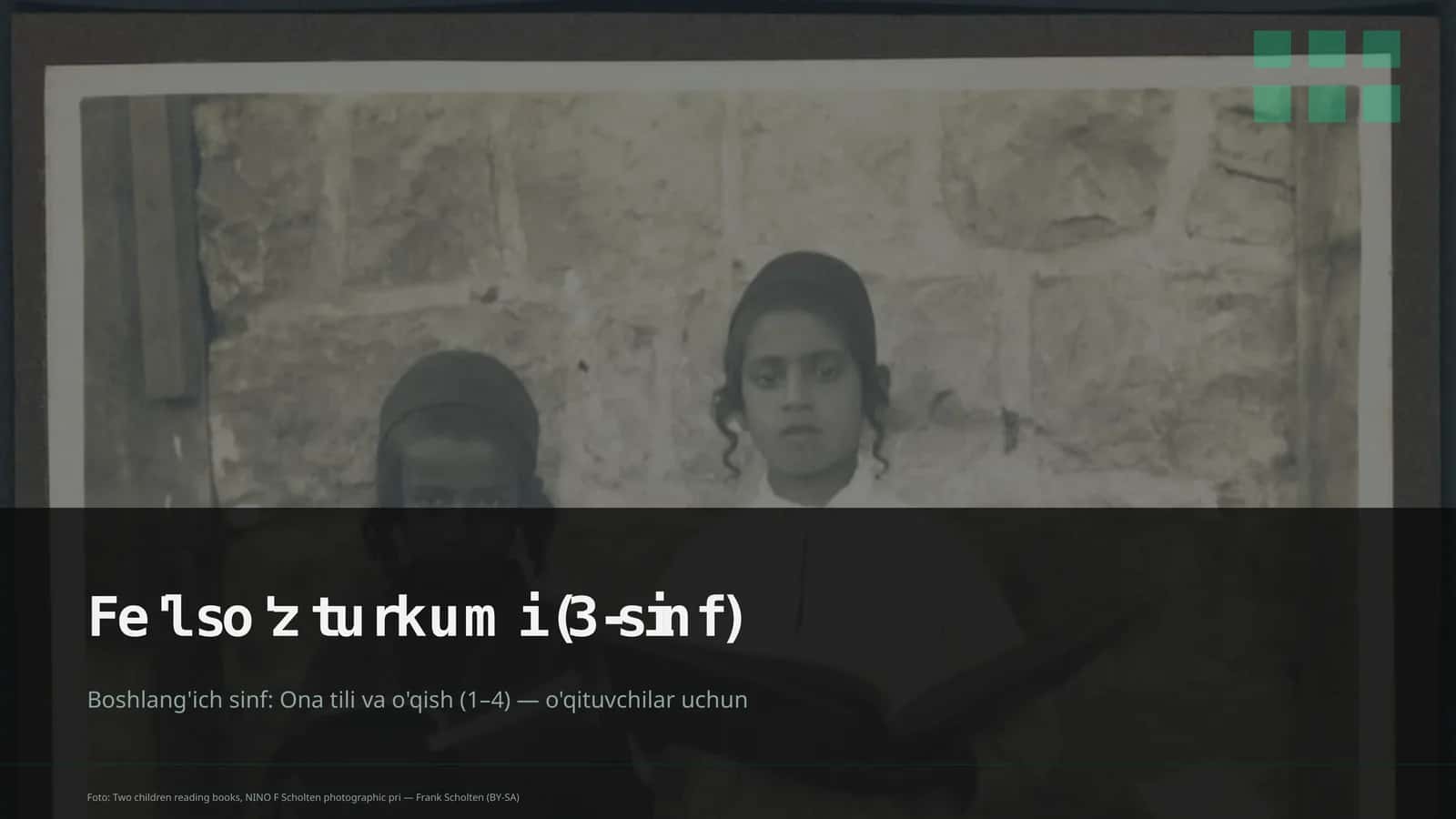 Fe'l so'z turkumi (3-sinf) 1