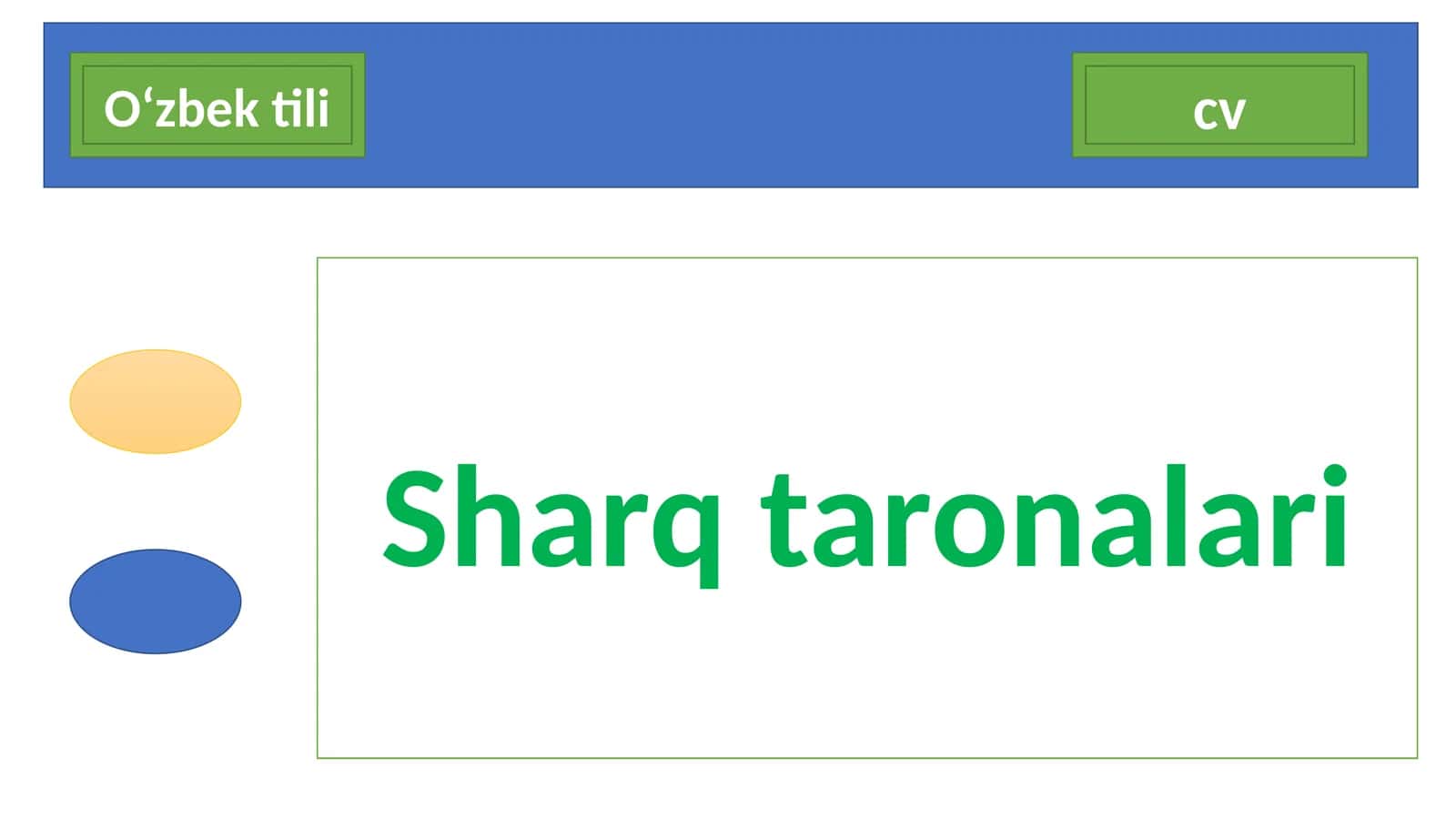 Sharqtaronalari Darsrejasi 1