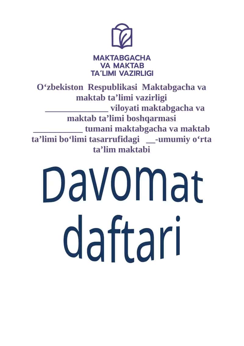 Davomat daftari 1