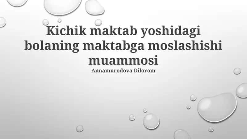 Maktabga Tayyorgarlik 1