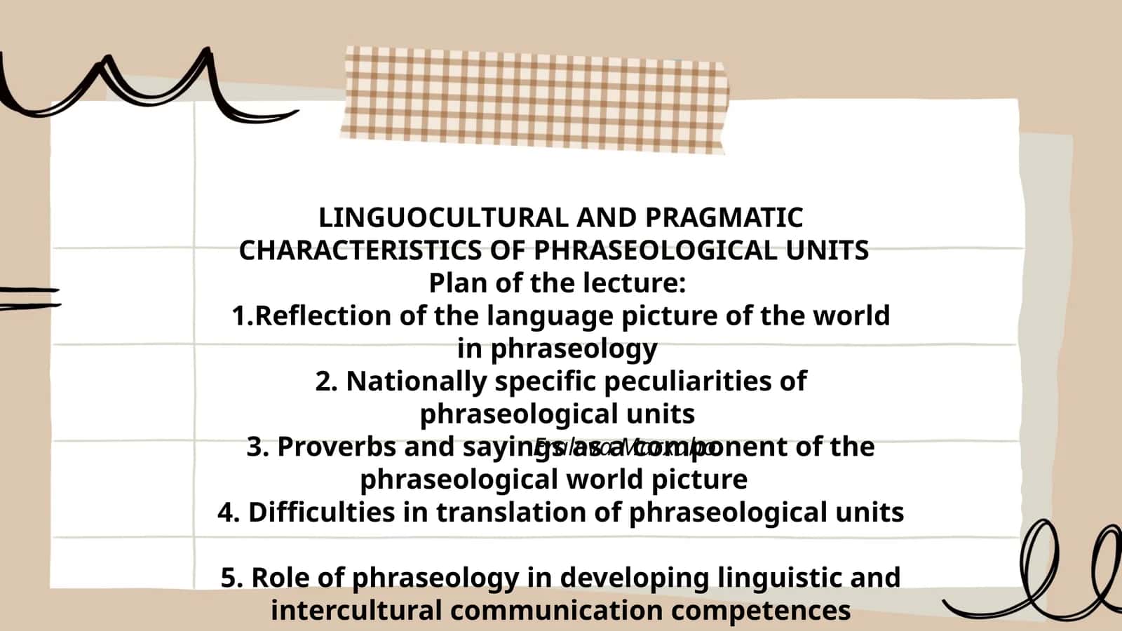 LINGUOCULTURAL AND PRAGMATIC CHARACTERISTICS OF PHRASEOLOGICAL UNITS 1