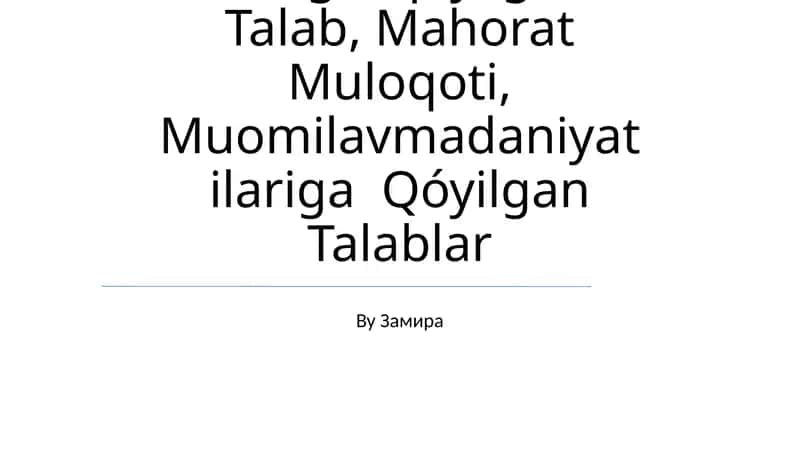 Sharqdonishmandlari Va Mutaffakirlarining Ijodiy Metronidazole Mudarislarni Tallassee, Ulargavqóyilgan Talab, Mahorat Muloqoti, Muomilavmadaniyatilariga Qóyilgan Talablar 1