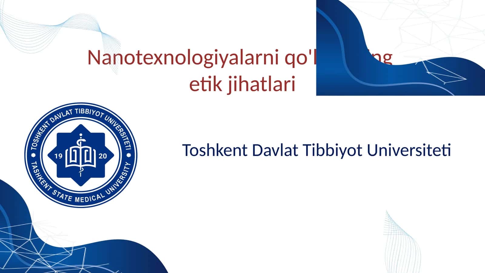 Nanotexnologiyalarni qo'llashning etik jihatlari 1