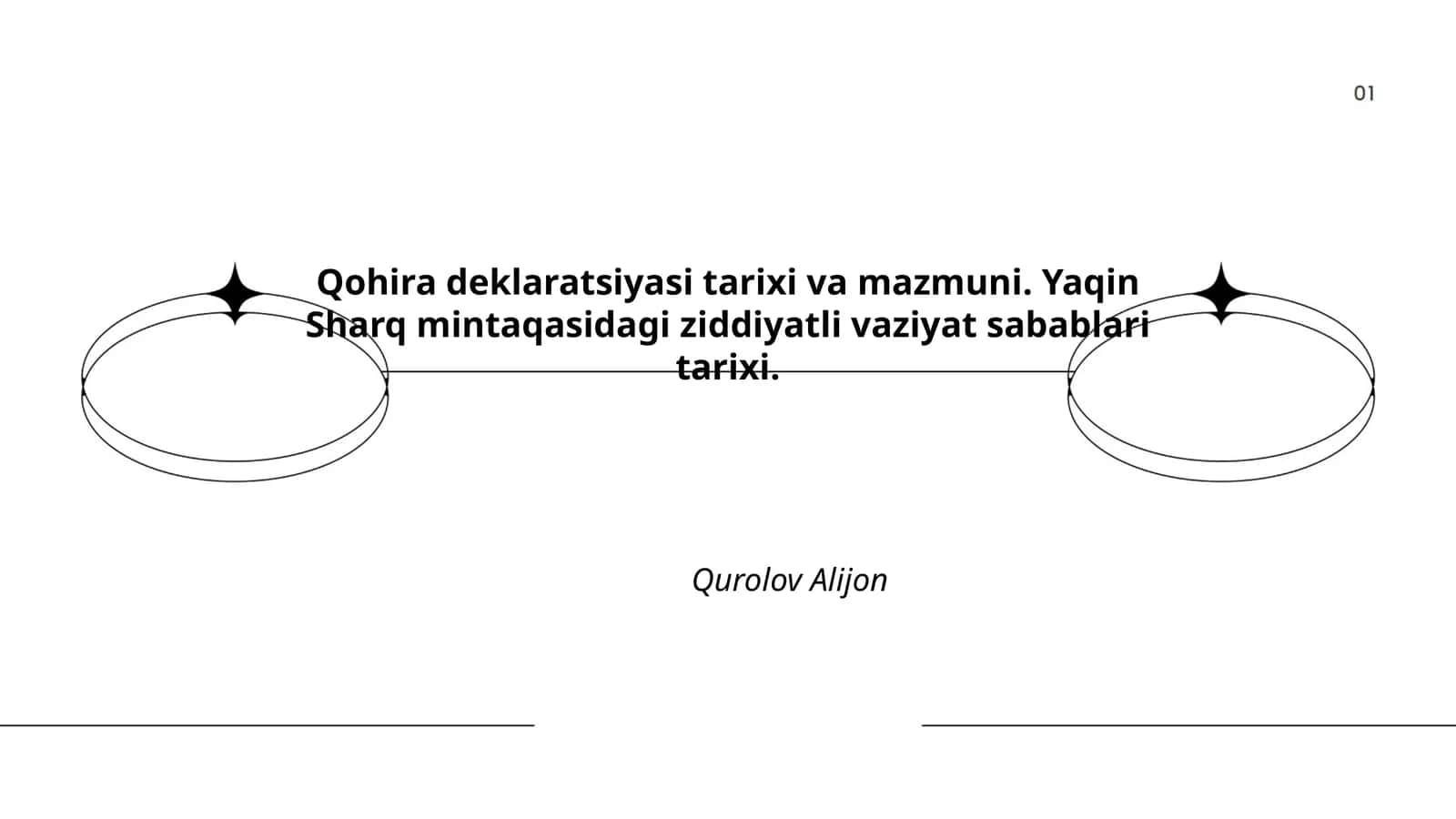 Qohira deklaratsiyasi tarixi va mazmuni 1
