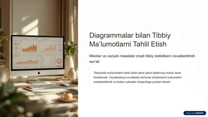 Diagrammalar bilan Tibbiy Maʼlumotlarni Tahlil Etish 1