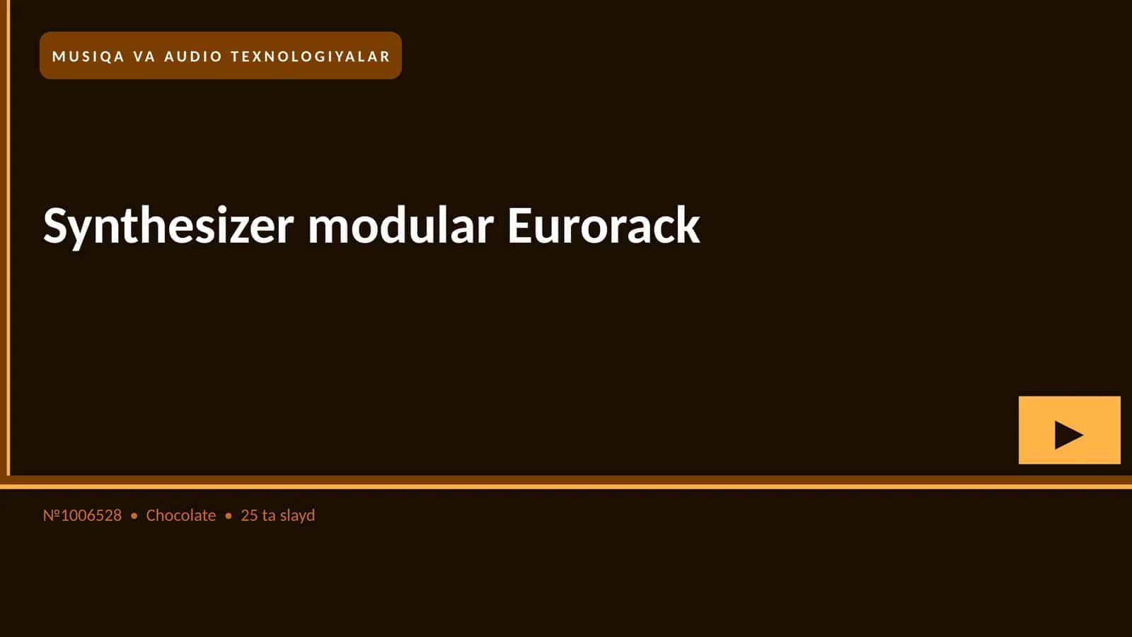 Synthesizer modular Eurorack 1