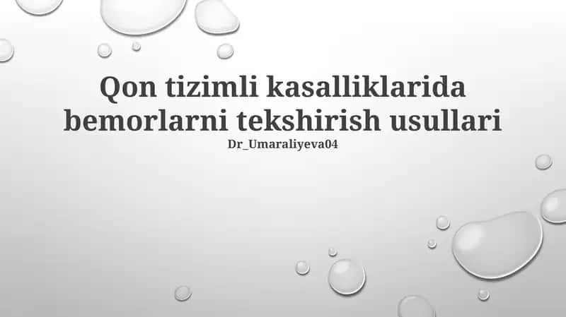 Laboratoriya tekshiruvlari 1