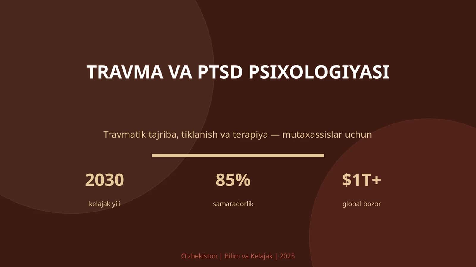 TRAVMA VA PTSD PSIXOLOGIYASI 1