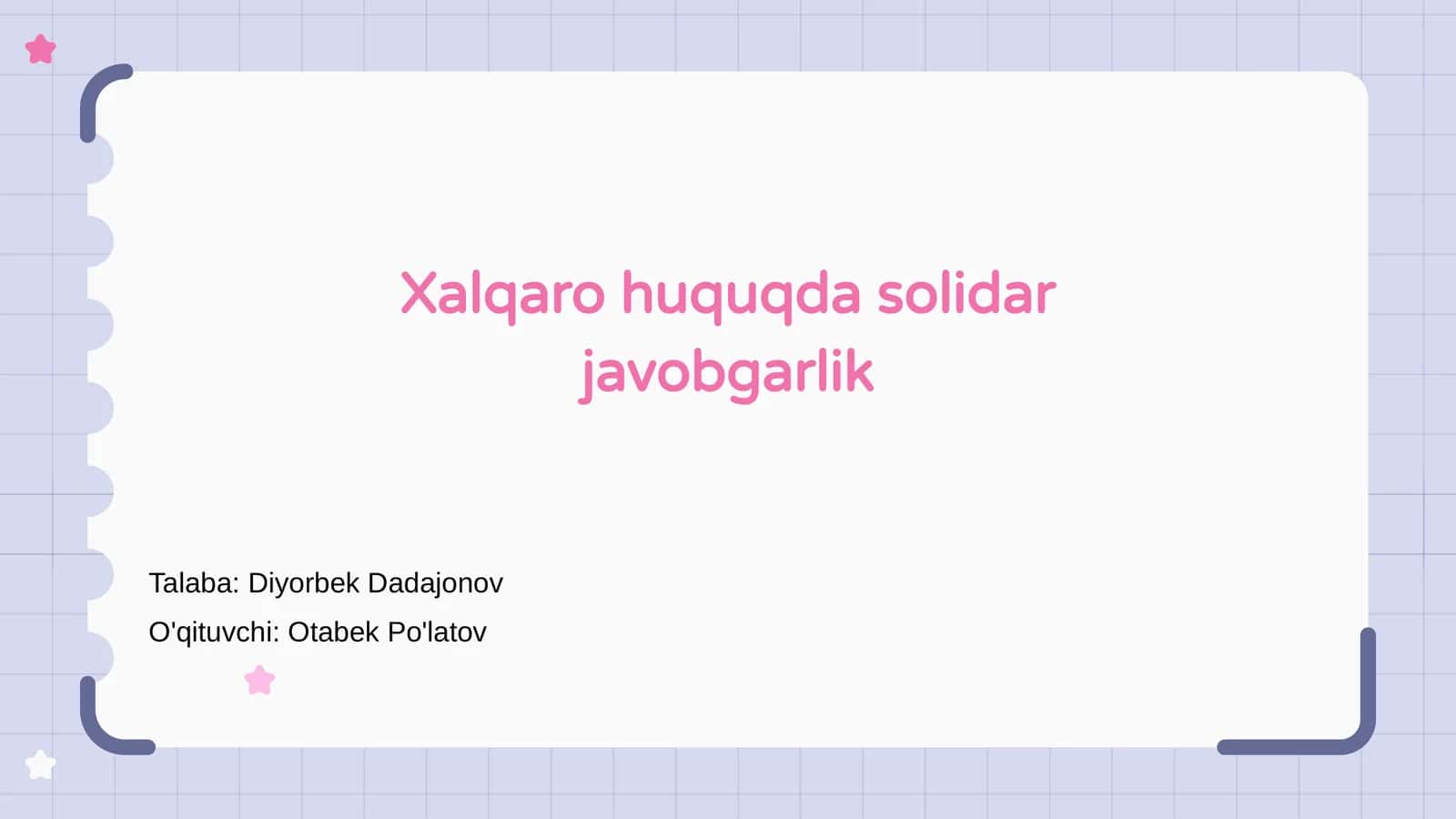 Xalqaro huquqda solidar javobgarlik 1