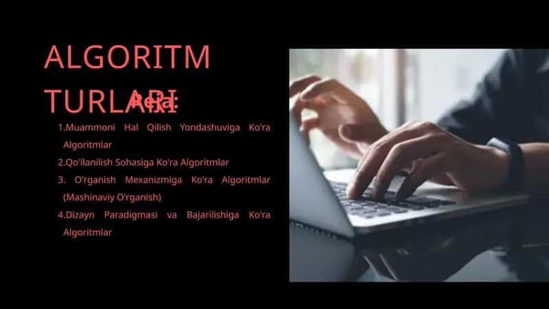 ALGORITM TURLARI 1