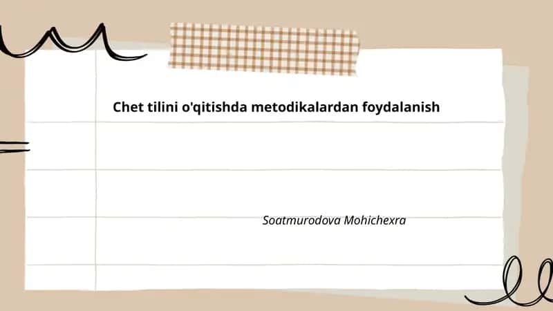 Kommunikativ yondashuvni chet tilini o'qitishda qo'llash 1