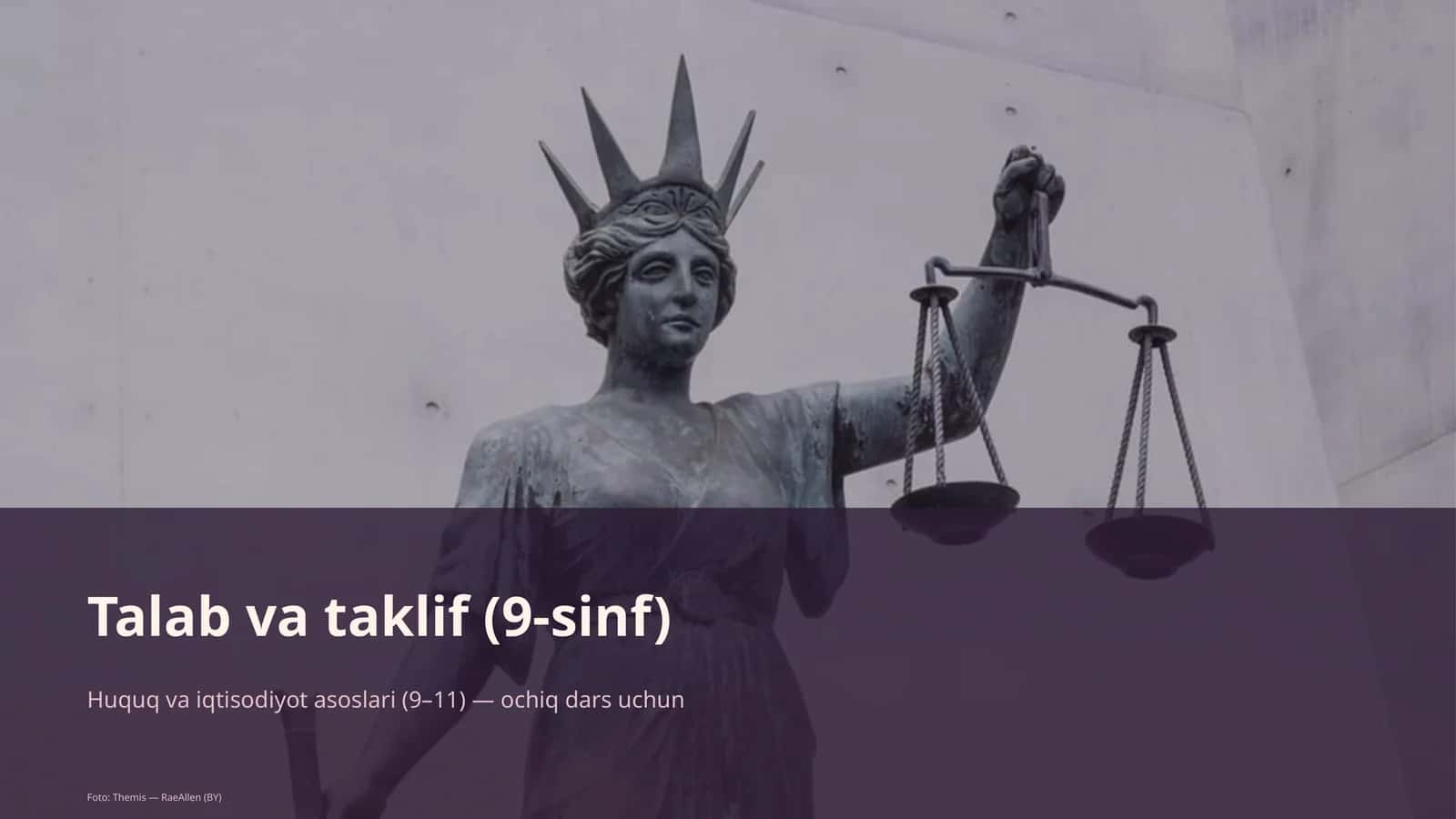 Talab va taklif (9-sinf) 1