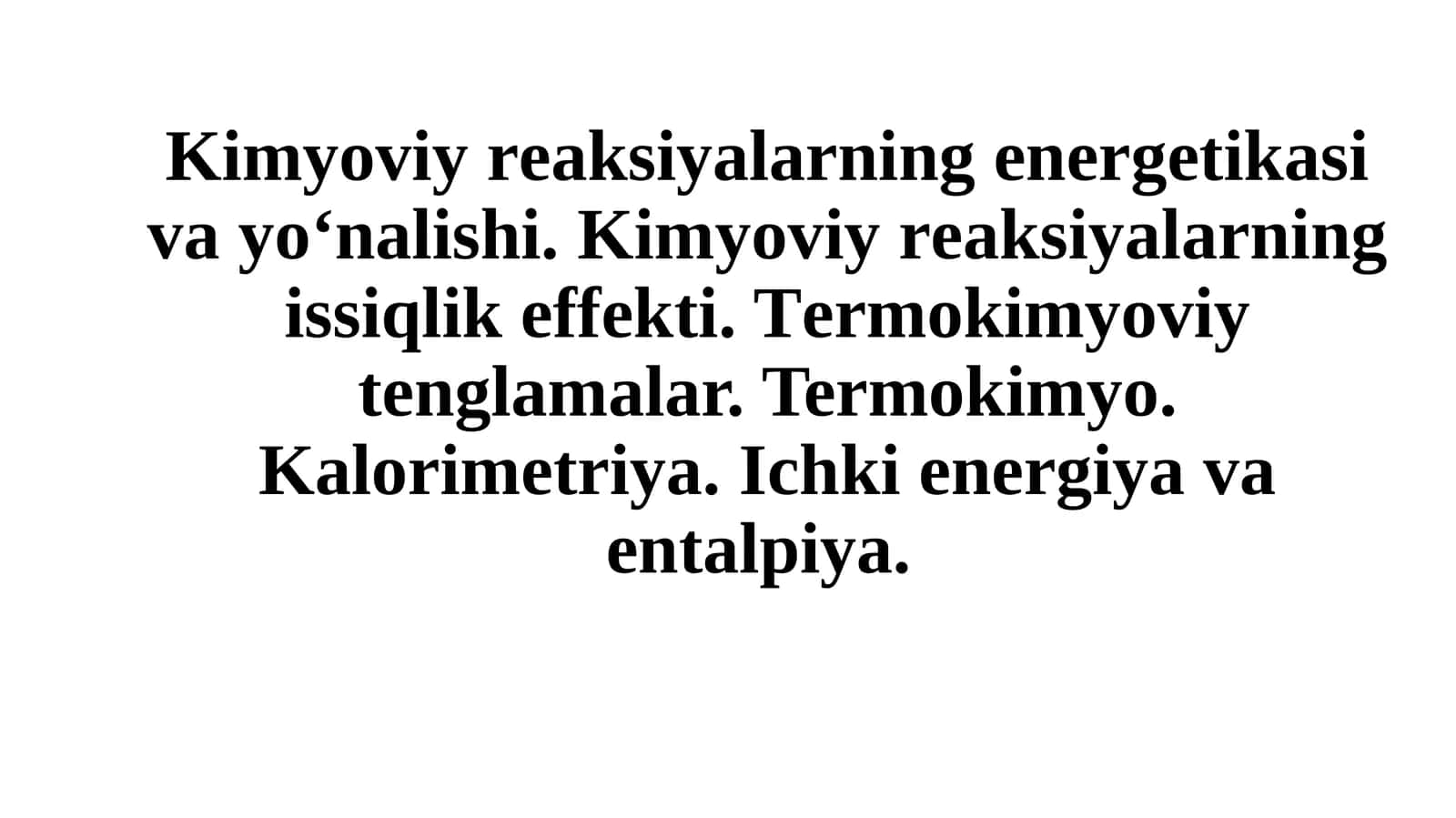 Termokimyo 1